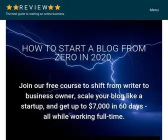 Review4US.com(How to Start a Blog from Zero in 2020 to Make Money) Screenshot