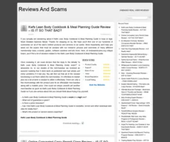 Reviewandscams.org(Real user reviews) Screenshot