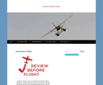 Reviewbeforeflight.com(Reviewbeforeflight) Screenshot