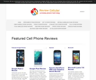 Reviewcellular.com(Review Cellular Wireless Phone Tech Blog and Reviews) Screenshot