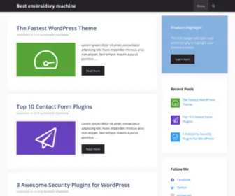 Reviewembroiderymachine.com(My WordPress Blog) Screenshot