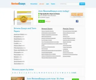 Reviewessays.com(Term Papers) Screenshot