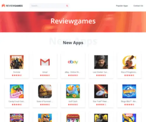 Reviewgames.net(Hot mobile iPhone) Screenshot