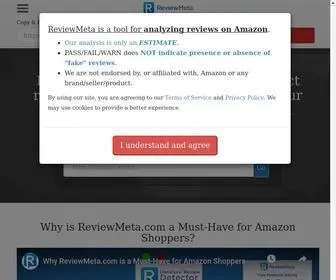 Reviewmeta.com(Amazon Review Checker) Screenshot