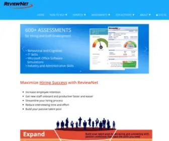 Reviewnet.net(Interviewing and Assessment Solutions) Screenshot