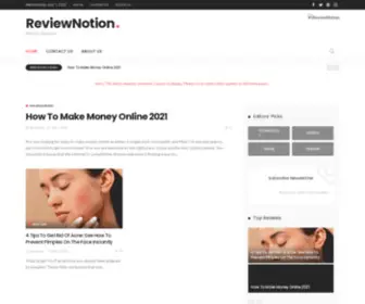 Reviewnotion.com(Beauty Review) Screenshot