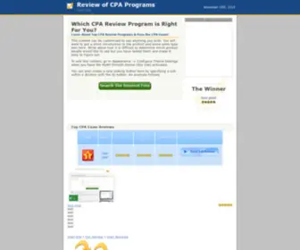 ReviewofcPaprograms.com(Review of CPA Programs) Screenshot