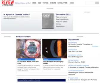 Reviewofophthalmology.com(Monthly Publication for Ophthalmologists) Screenshot