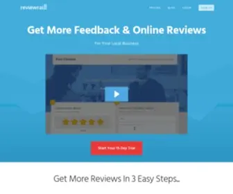 Reviewrail.com(Get More Online Reviews For Your Business) Screenshot