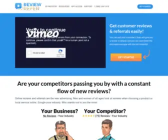 Reviewrefer.com(Review Referral Services) Screenshot