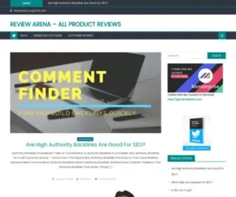 Reviewsarena.net(All Product Reviews) Screenshot