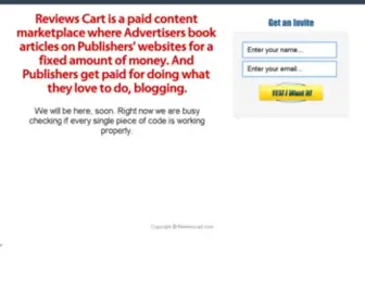 Reviewscart.com(Reviewscart) Screenshot