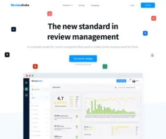 Reviewshake.com(Review Management Platform) Screenshot