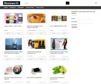 Reviewsin.com(Brands Review Portal) Screenshot