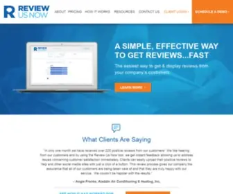 Reviewusnow.com(Review Platform & Tool) Screenshot