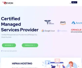 Revion.com(Managed Services Provider) Screenshot