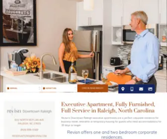 Revisn.com(Executive Apartment Rentals with Boutique Hotel Amenities in Raleigh NC) Screenshot