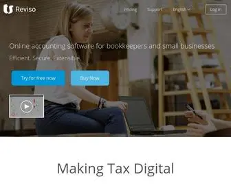 Reviso.com(Online Bookkeeping & Accounting Software) Screenshot