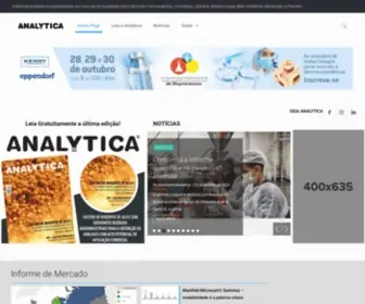 Revistaanalytica.com.br(A Analytica é especializada em Controle de Qualidade das Industrias) Screenshot