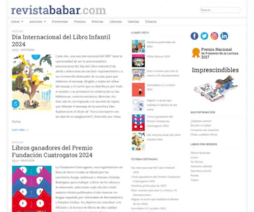 Revistababar.com(Revista online de literatura infantil y juvenil) Screenshot