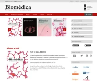 Revistabiomedica.org(Biomédica) Screenshot