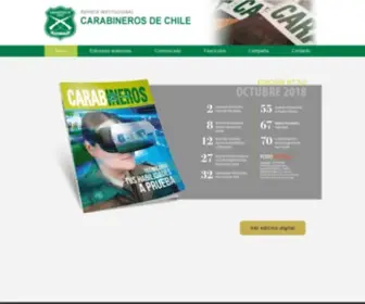 Revistacarabineros.cl(Revista Carabineros) Screenshot