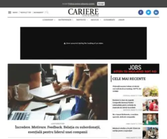 Revistacariere.ro(Revista Cariere) Screenshot