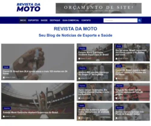 Revistadamoto.com.br(Revista da Moto) Screenshot