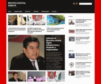 Revistadebate.com.mx(Revista Digital Debate) Screenshot