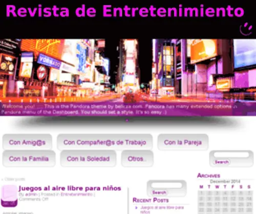 Revistadeentretenimiento.com(Revista de Entretenimiento) Screenshot