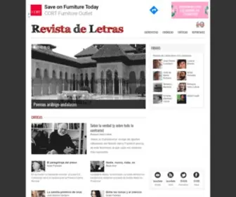 Revistadeletras.net(Revista de Letras) Screenshot