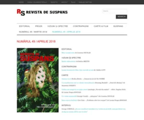 Revistadesuspans.ro(Publicaţie) Screenshot