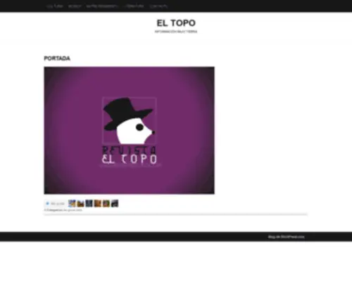 Revistaeltopo.com(Revista El Topo) Screenshot