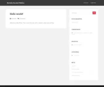 Revistaescolapublica.com.br(Pública) Screenshot