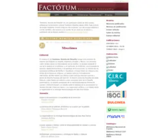 Revistafactotum.com(Revista) Screenshot