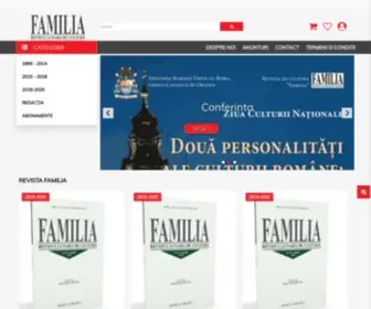 Revistafamilia.ro(Revista de cultură FAMILIA) Screenshot