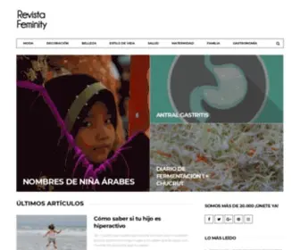 Revistafeminity.com(Revista femenina de moda y belleza) Screenshot