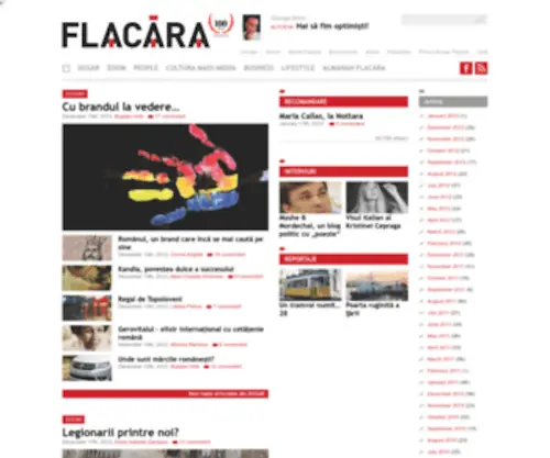 Revistaflacara.ro(Revista Flacara) Screenshot