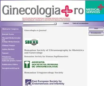Revistaginecologia.ro(Ginecologia.ro Magazine) Screenshot