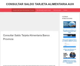 Revistainfotigre.com.ar(Consultar Saldo Tarjeta Alimentaria Banco Provincia AUH) Screenshot