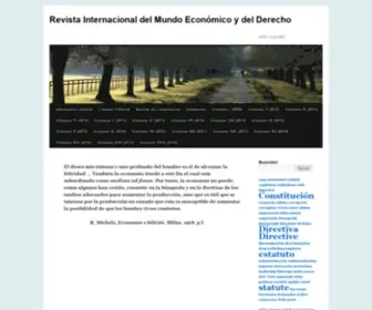 Revistainternacionaldelmundoeconomicoydelderecho.net(Revista Internacional del Mundo Económico y del Derecho) Screenshot