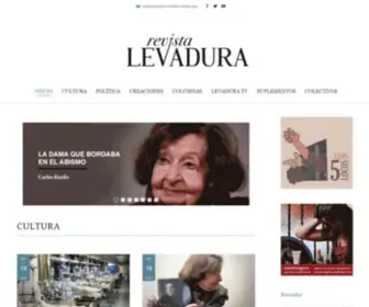 Revistalevadura.mx(Inicio) Screenshot