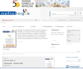 Revistanefrologia.com(Nefrología) Screenshot