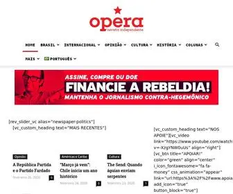 Revistaopera.com.br(Revista Opera) Screenshot