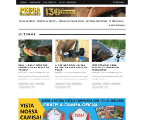 Revistapescaecompanhia.com.br(Revista Pesca & Companhia) Screenshot