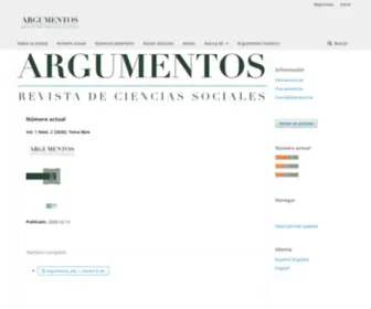 Revistargumentos.org.pe(Revistargumentos) Screenshot