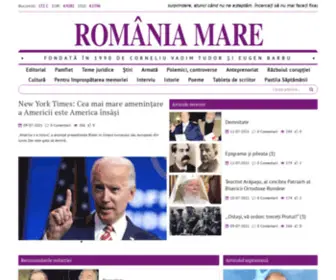 Revistaromaniamare.ro(Revista Romania mare) Screenshot