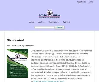 Revistaspmi.org.py(Revista Virtual de la Sociedad Paraguaya de Medicina Interna) Screenshot