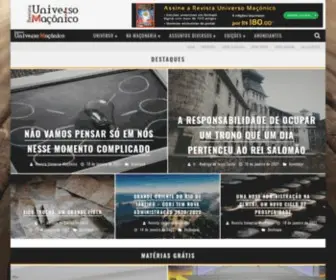 Revistauniversomaconico.com.br(Revista Universo Maçônico) Screenshot