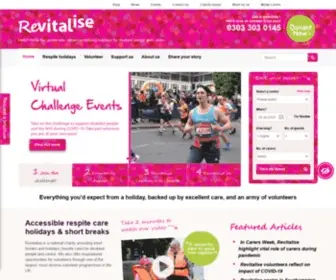 Revitalise.org.uk(Respite Holidays For Disabled People & Carers) Screenshot